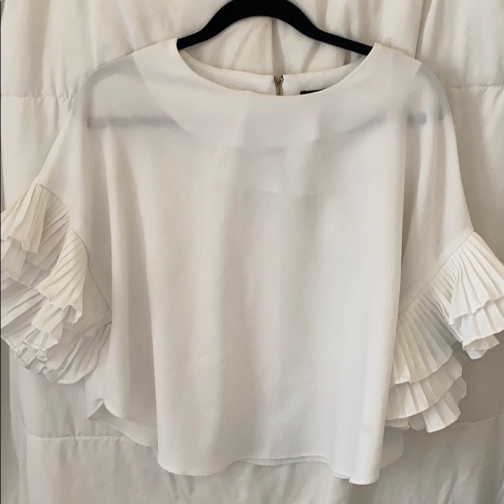 Ruffled sleeve blouse